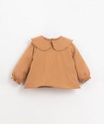 Long sleeved T-shirt with collar | Organic Care