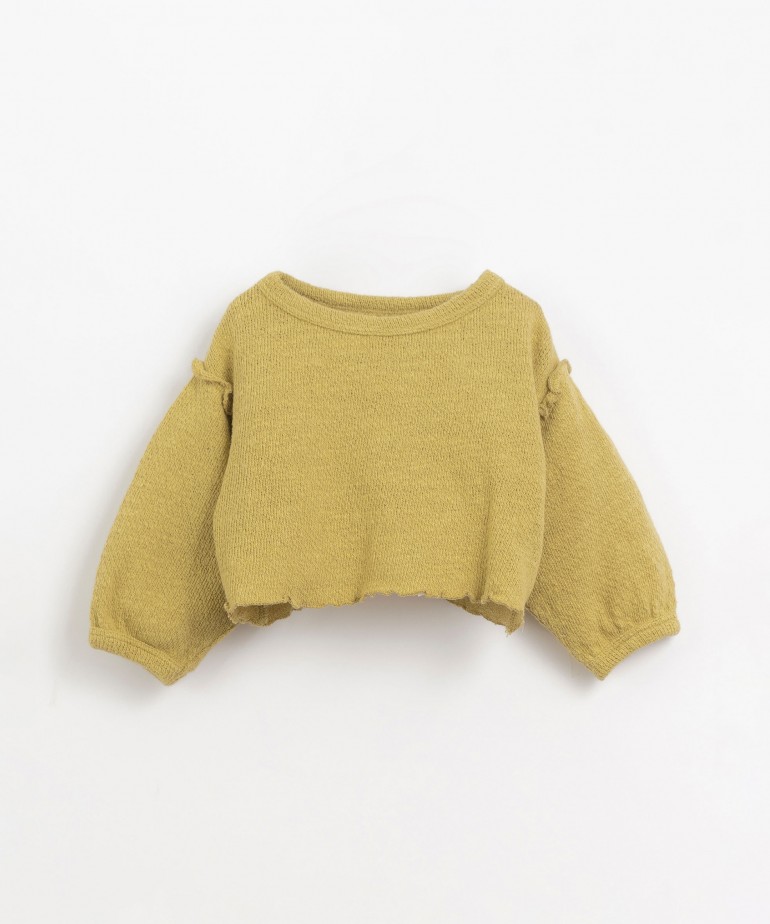 Maglia a portafoglio sulla schiena in cotone organico