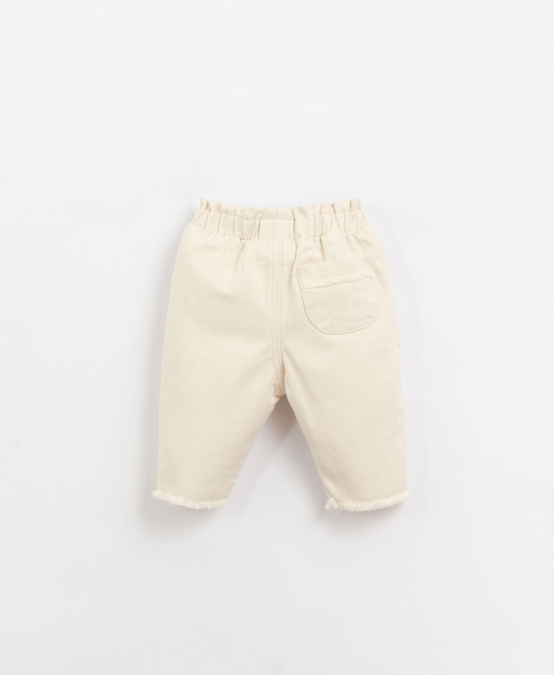 Pantaloni di twill con dettaglio sfilacciato | Organic Care