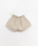 Pantaloncini con bottone decorativo in cocco| Organic Care