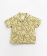 Shirt with sage leaves print | Organic Care