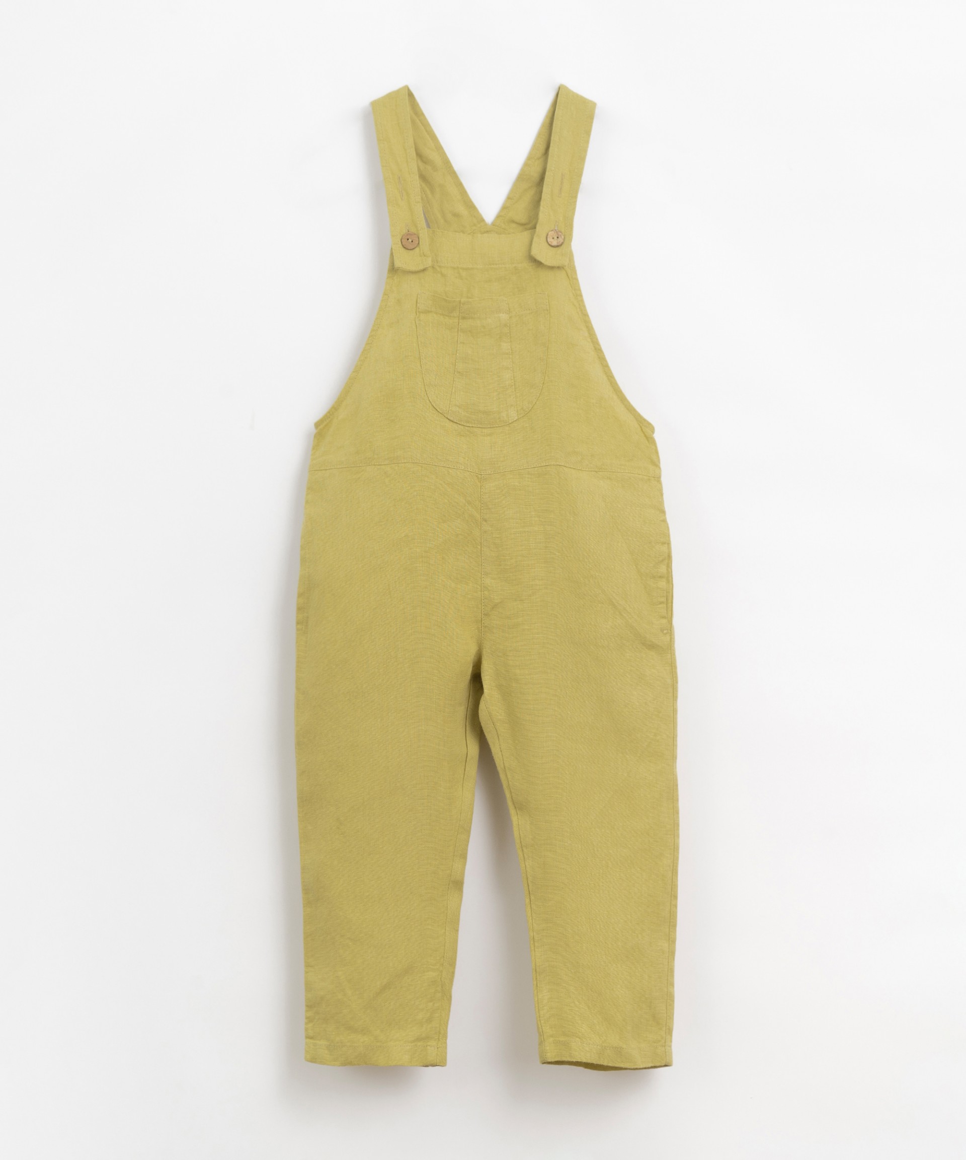 Linen dungarees with adjustable straps | Organic Care