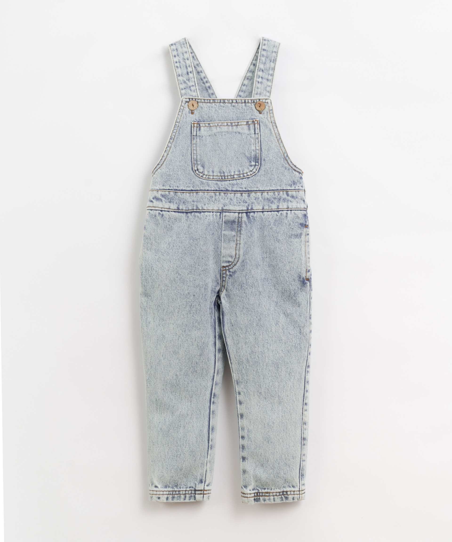 Denim dungarees with pockets | Organic Care