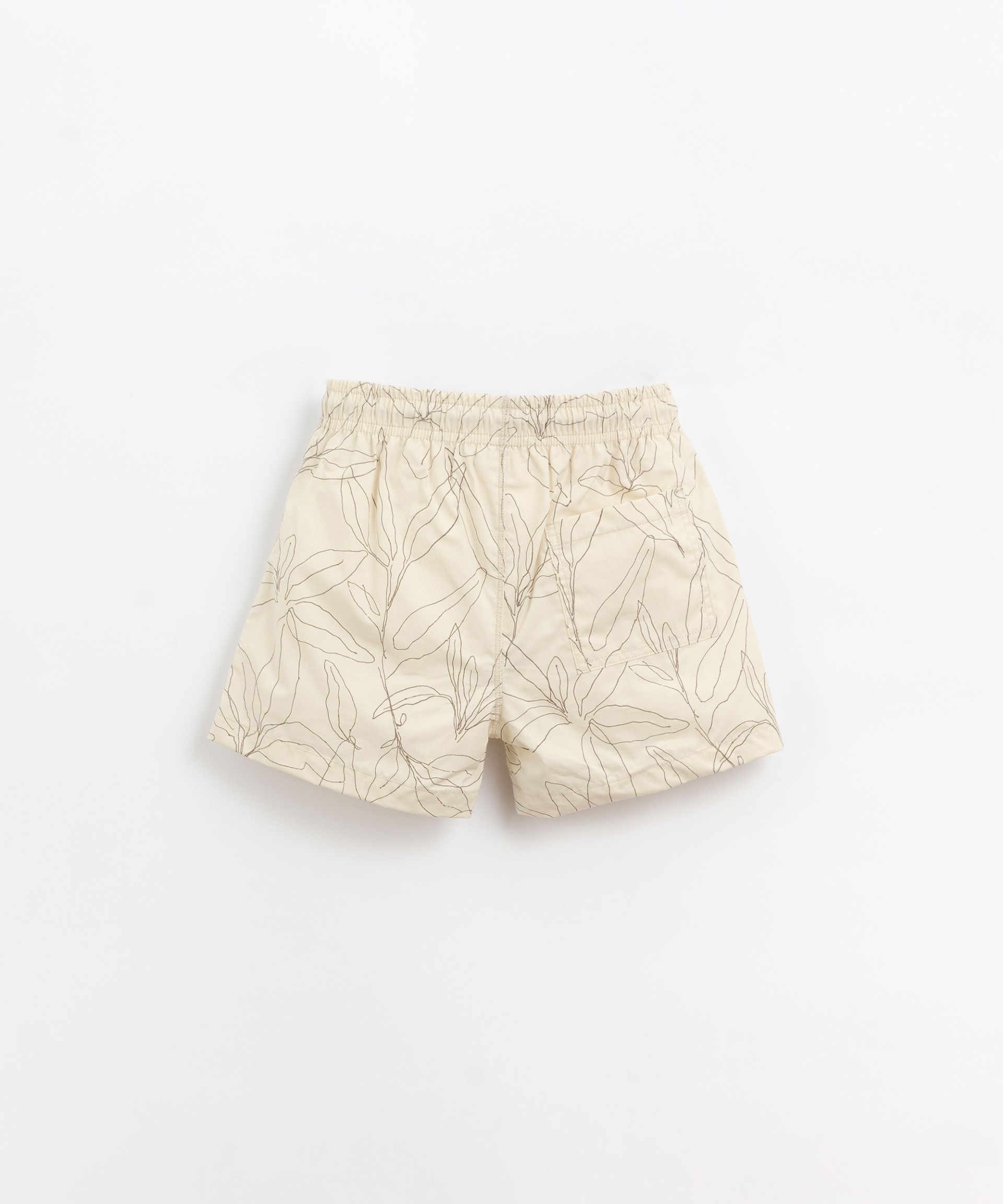 Swimming shorts with sage leaves print | Organic Care
