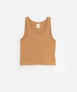 Jersey-stitch top with a round neck | Organic Care