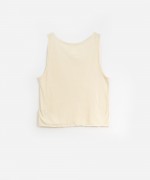 Jersey-stitch top with a round neck | Organic Care