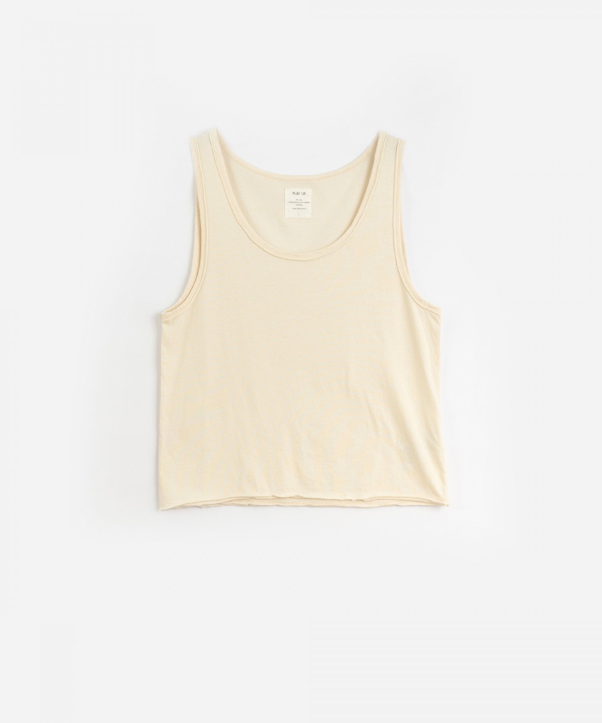 Jersey-stitch top with a round neck | Organic Care