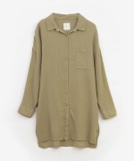 Woven shirt with breast pocket | Organic Care