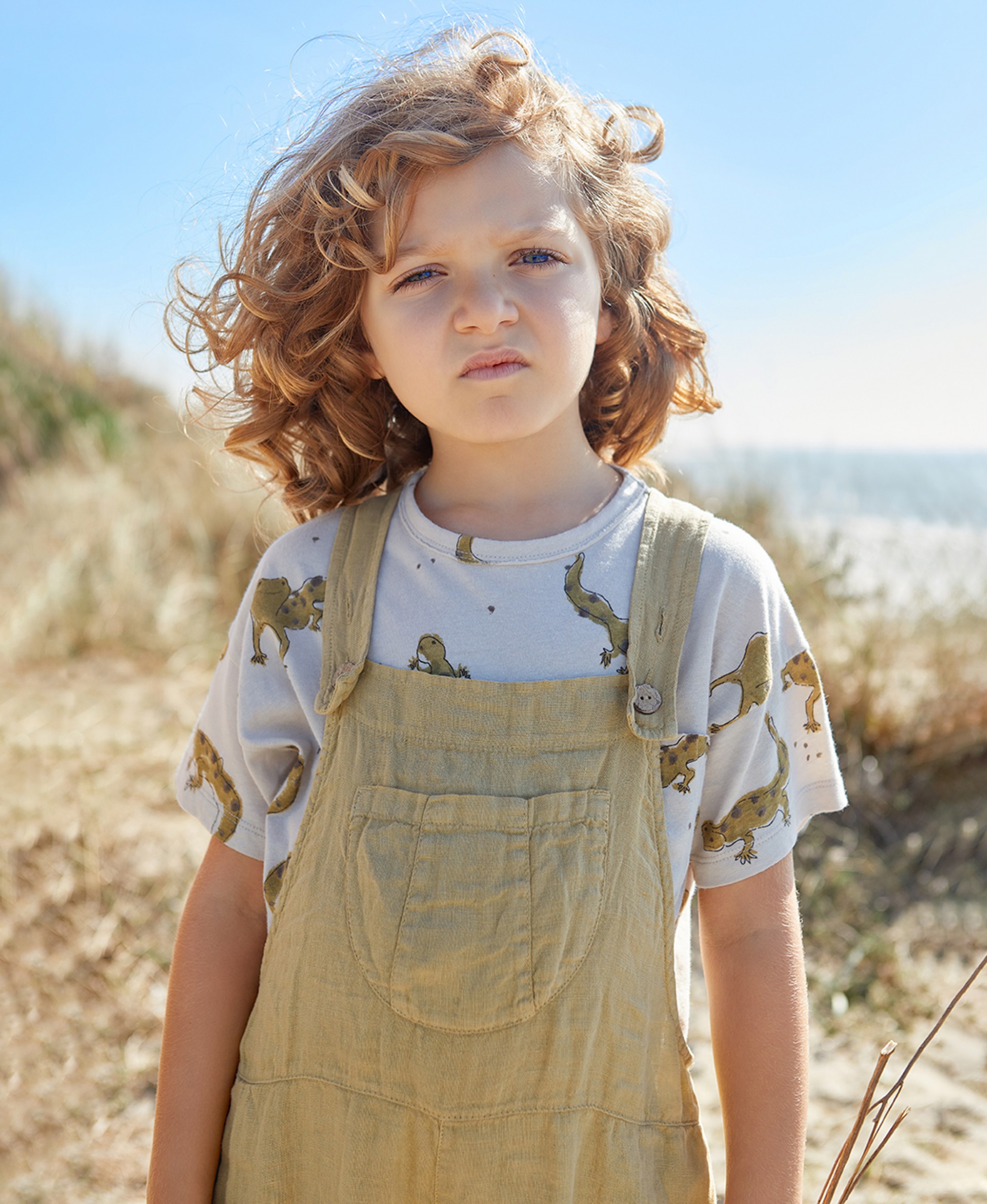 T-shirt con stampa e tasca sul petto| Organic Care