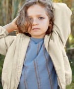 Serge jacket with zip and hood | Organic Care