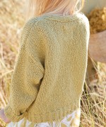 Knitted Jacket with coconut buttons | Organic Care