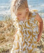 Woven dress with a detail on the chest | Organic Care