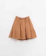 Skirt in a mixture of organic cotton and linen | Organic Care