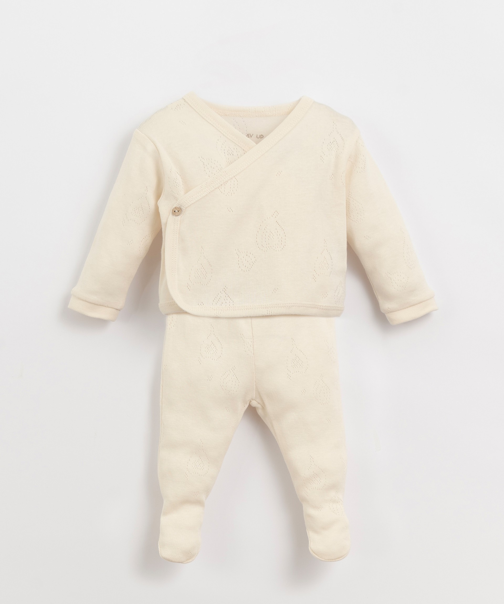 Double-breasted jacket and trousers with feet | Organic Care