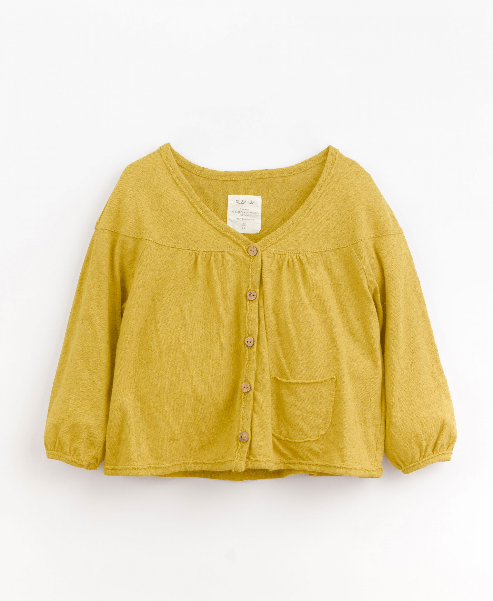Cardigan with mixture of organic cotton and linen | Organic Care