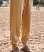 Jersey stitch trousers with hems | Mother Lcia