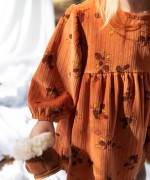 Robe en tissu tricot en ctes veloutes | Mother Lcia