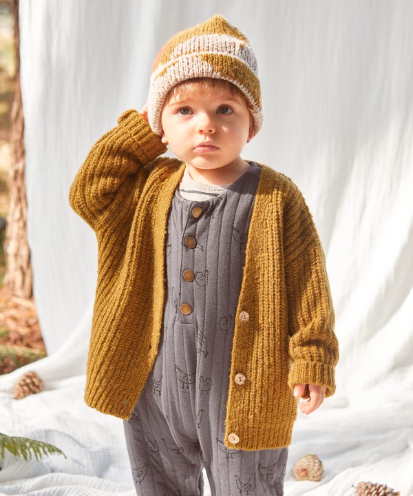 Mono con estampado de gallinas