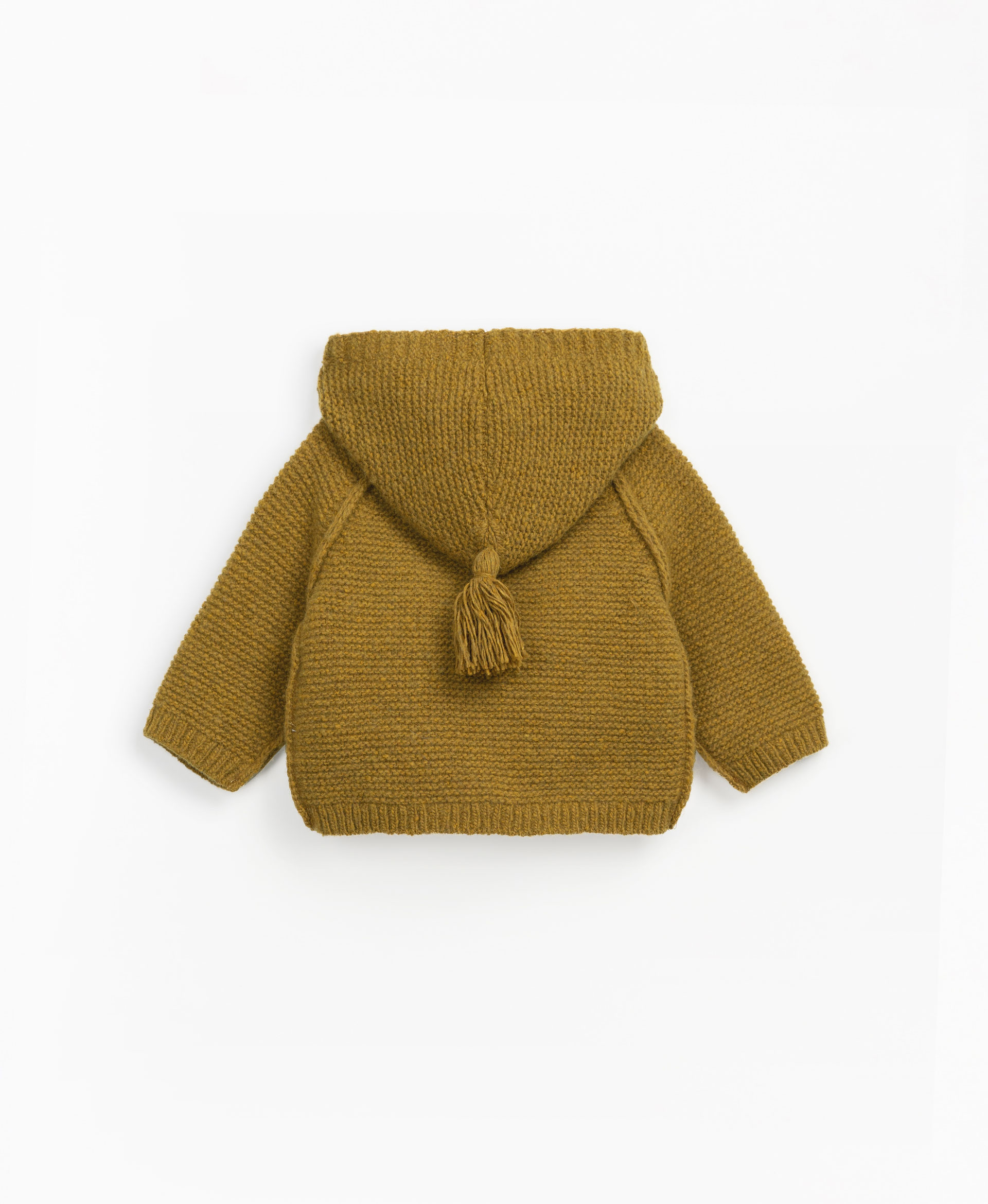 Casaco tricot com botes de coco | Mother Lcia