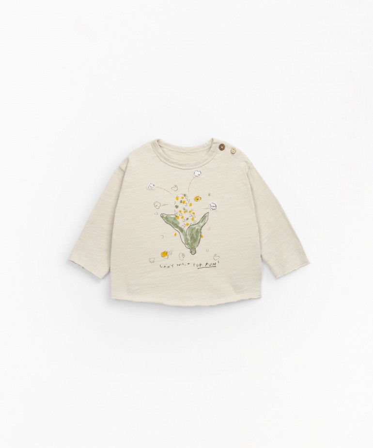 T-shirt en coton biologique avec imprim