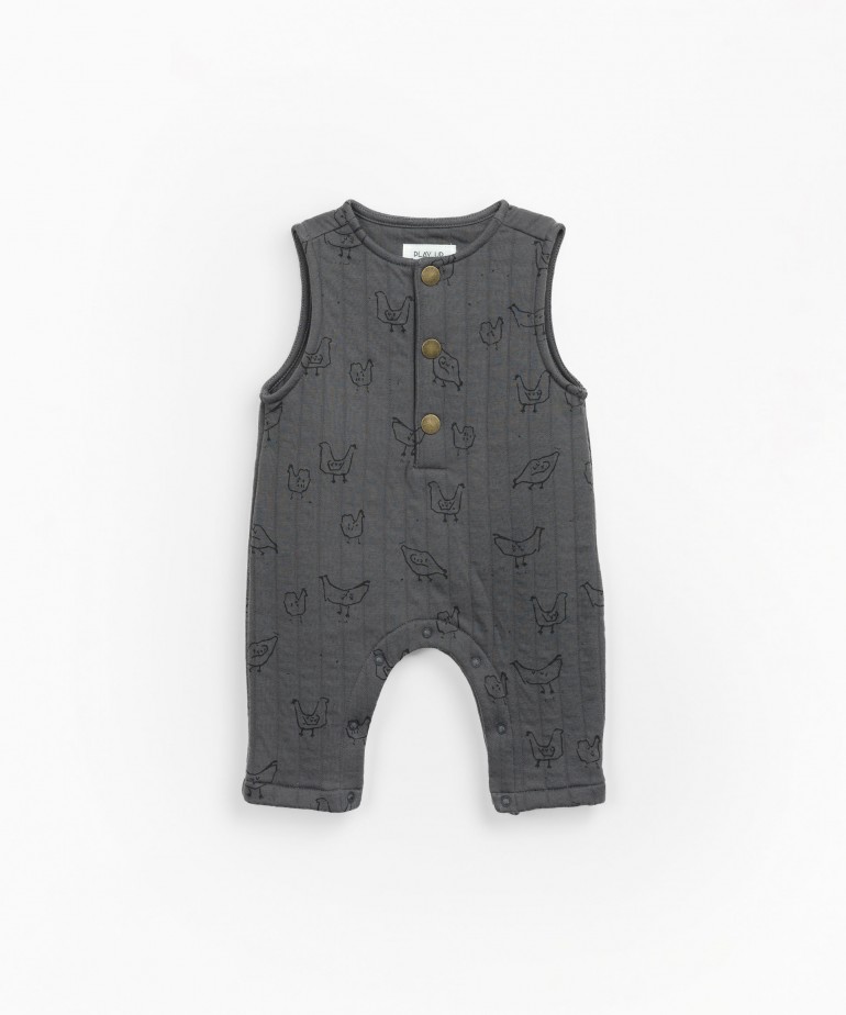 Jumpsuit with chicken print