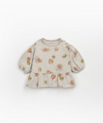 T-shirt with print and frill | Mother Lúcia