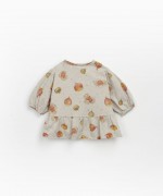 T-shirt with print and frill | Mother Lúcia