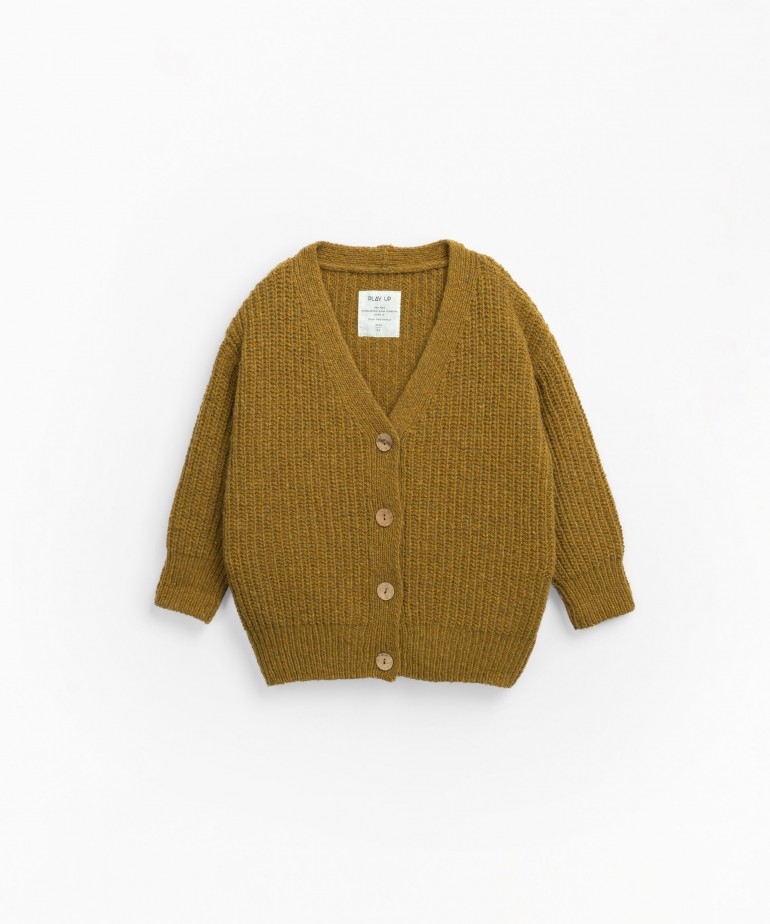 Chaqueta de punto tejido