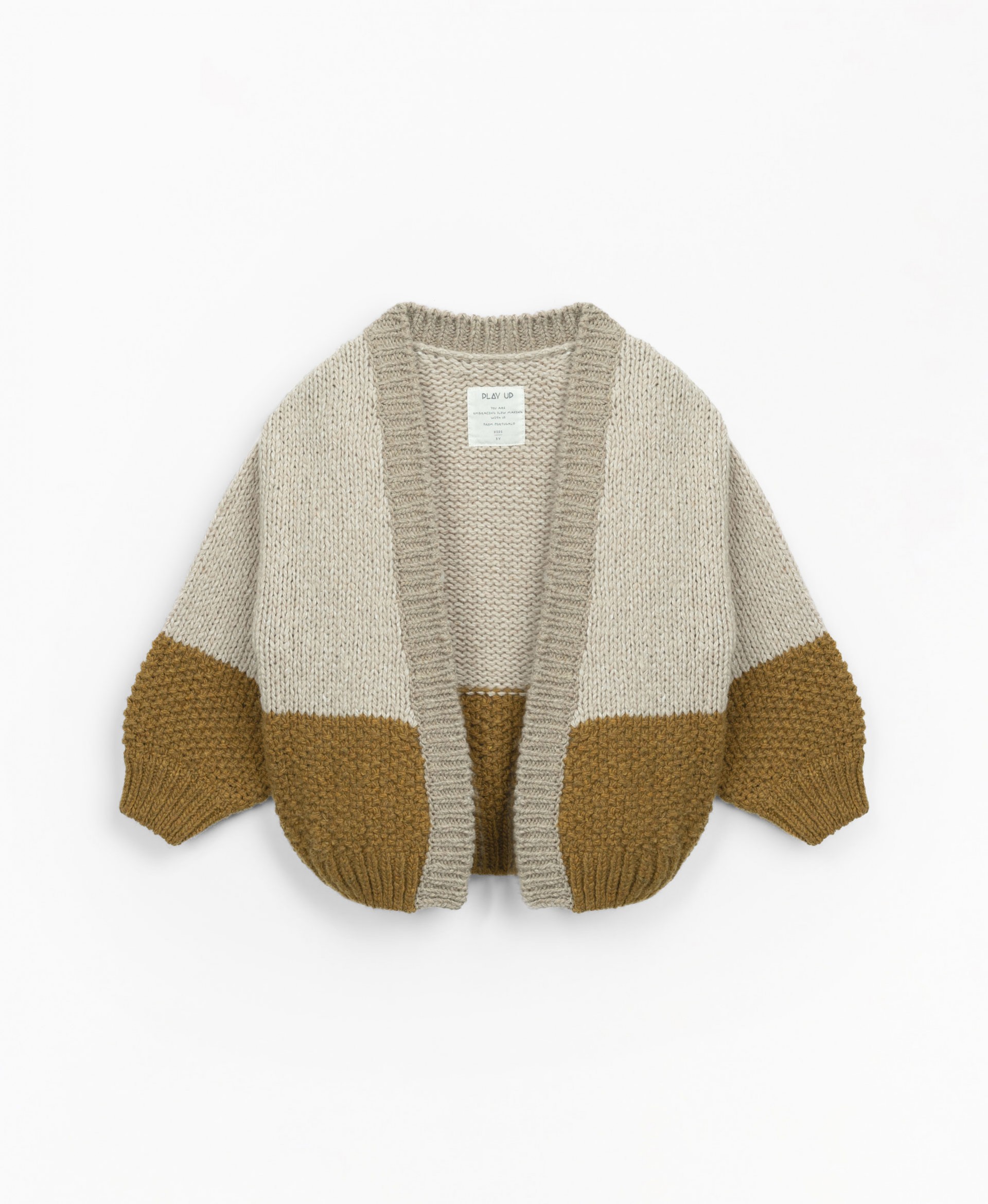 Knitted jacket with contrasting colours | Mother Lcia