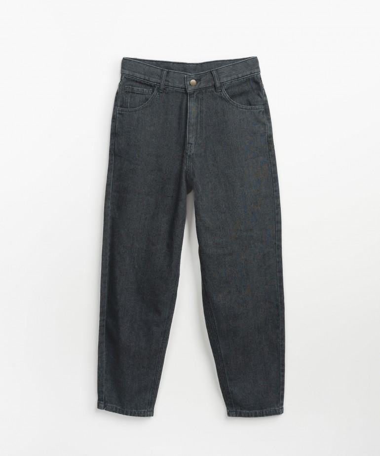 Pantaloni di jeans di cotone e cotone riciclato