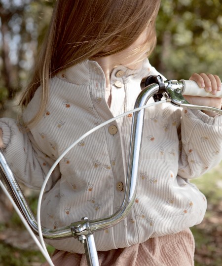 GIACCA IN VELLUTO A COSTINE STAMPATO