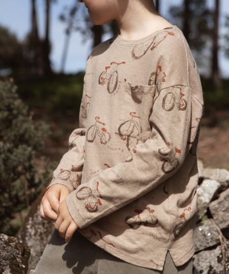 PRINTED JERSEY LS T-SHIRT
