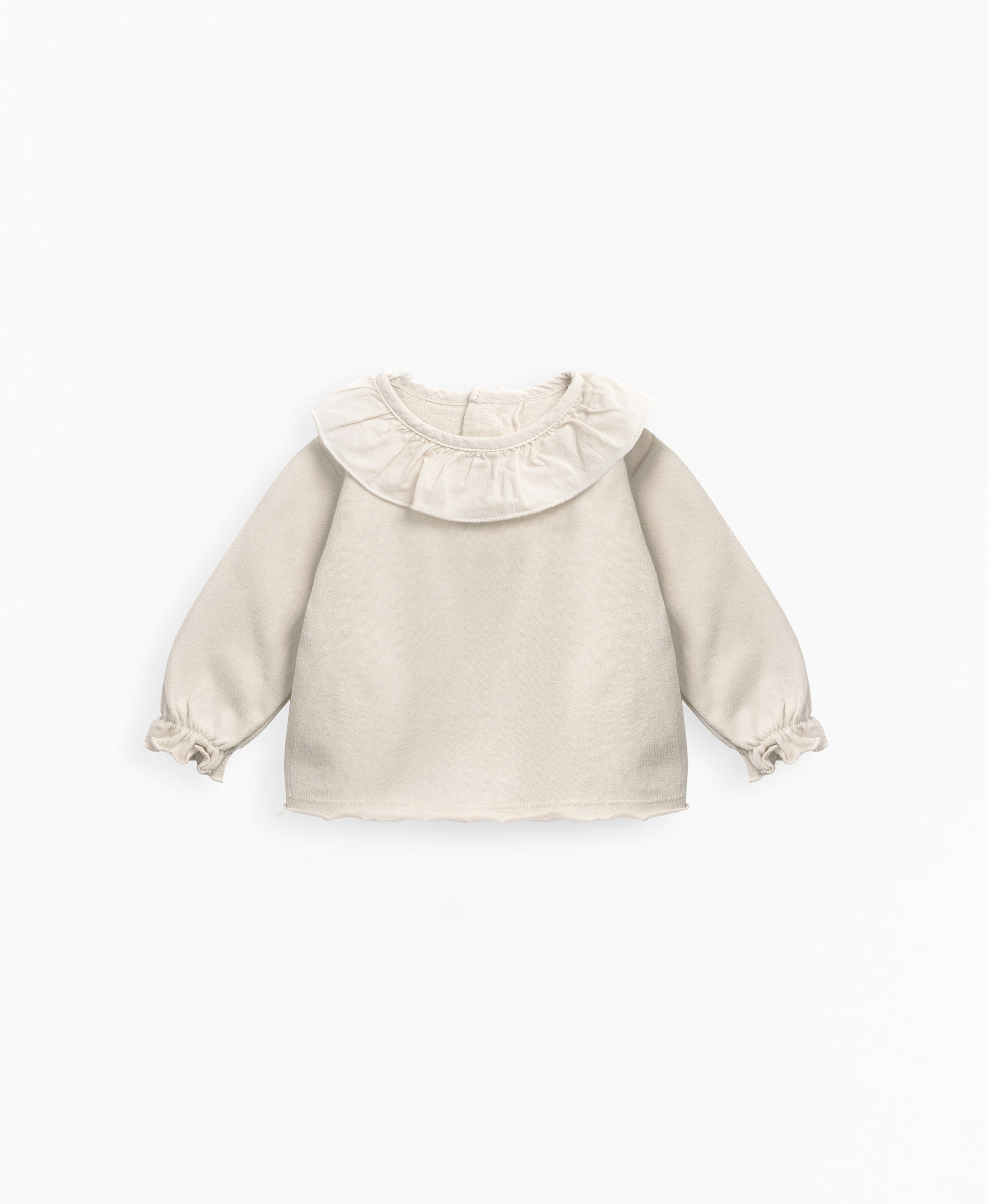 T-shirt with frill on the sleeves | Mother Lúcia