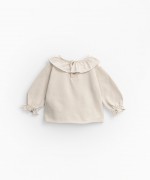 T-shirt with frill on the sleeves | Mother Lúcia