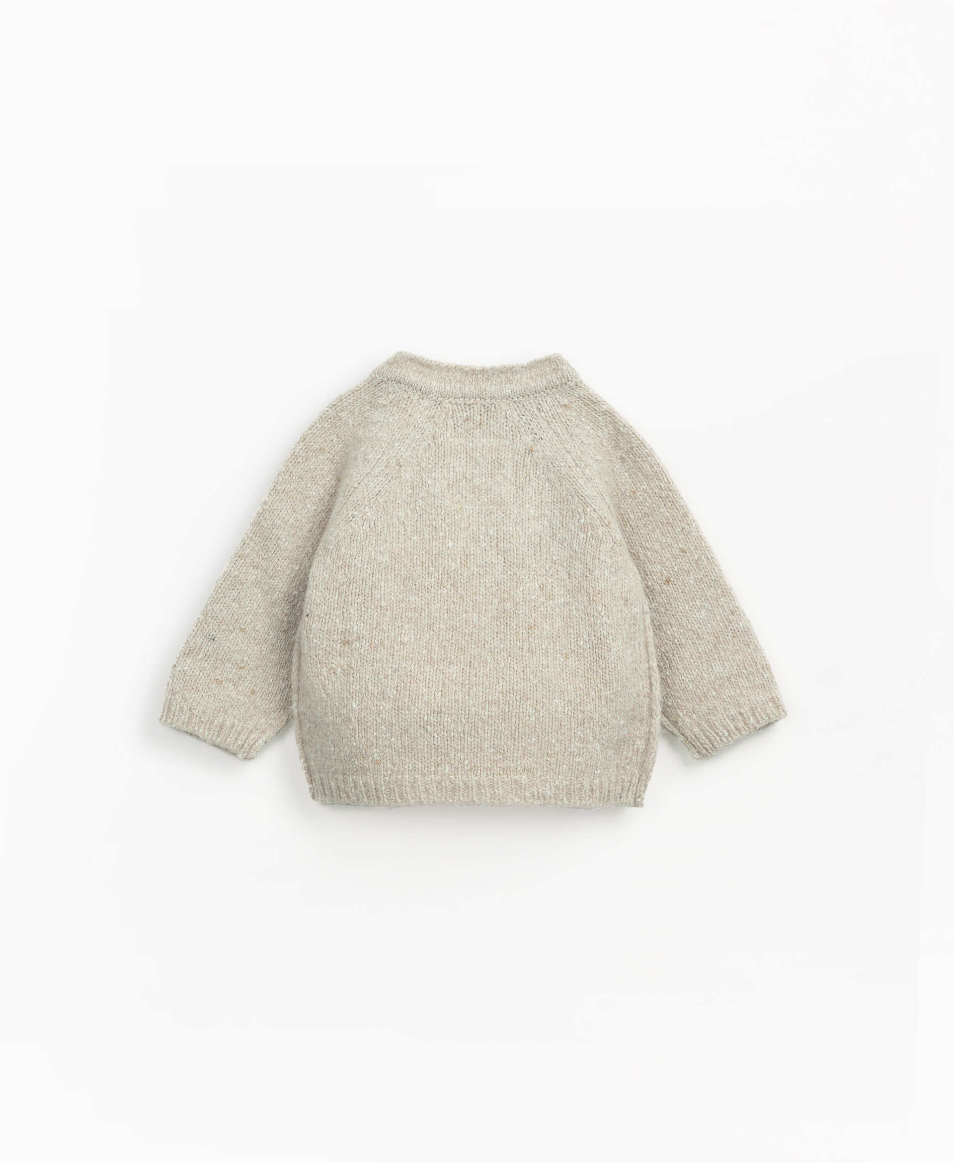 Knitted sweater with opening at the arm hole | Mother Lcia