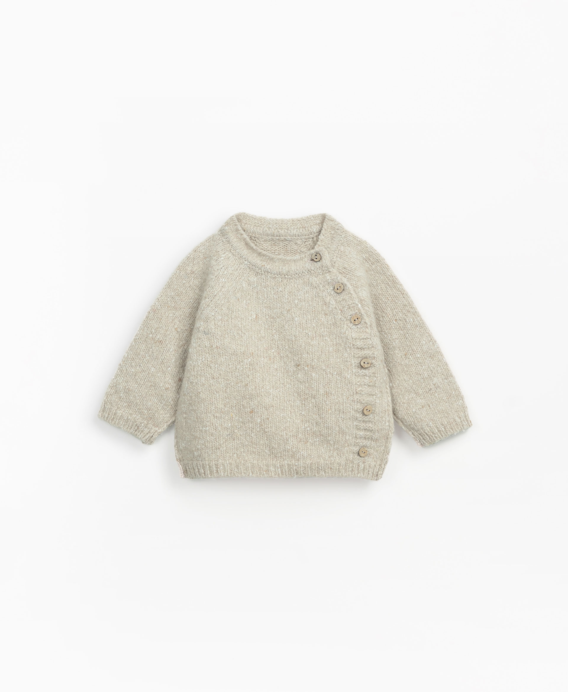 Knitted sweater with opening at the arm hole | Mother Lcia