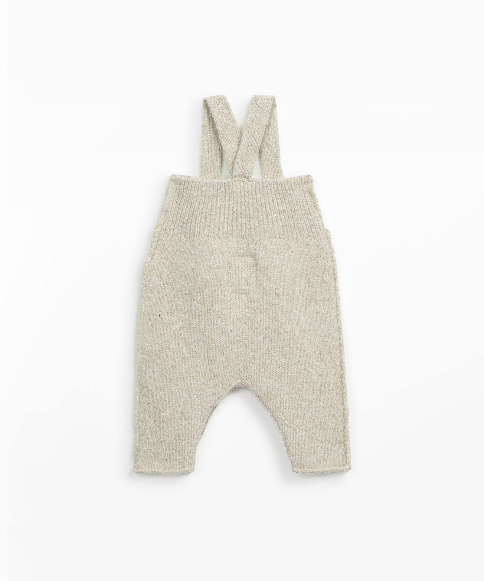 Knitted jumpsuit with shoulder straps