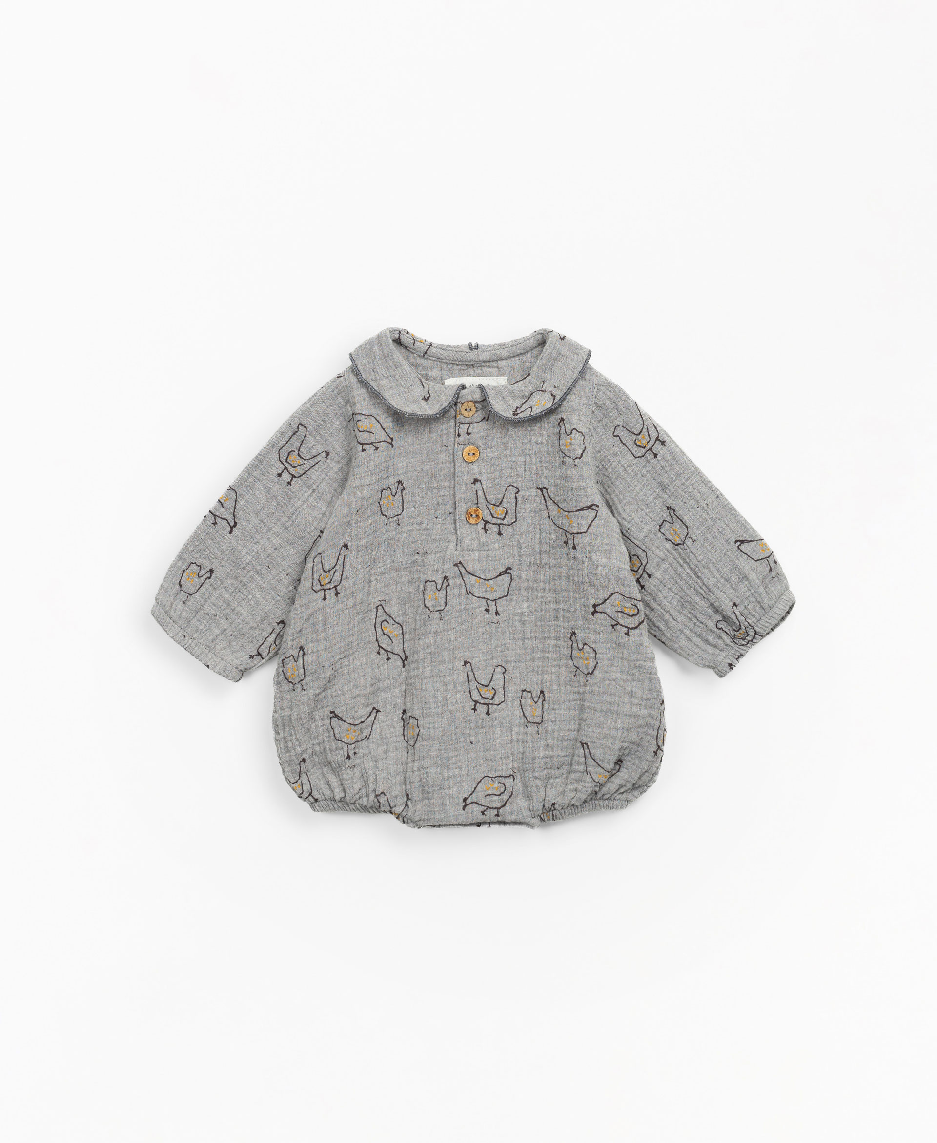 Cloth jumpsuit with chicken print | Mother Lúcia