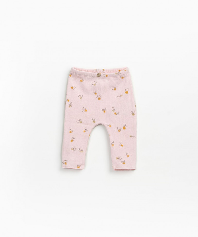 Pantalon en mlange de coton biologique et de coton recycl