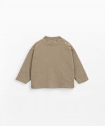 T-shirt in mixture of cotton and linen | Mother Lúcia