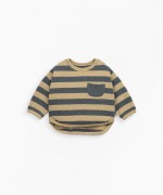 Striped jersey with fleece on the inside | Mother Lúcia