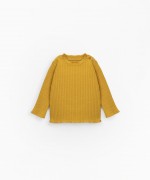 Ribbed, jersey knit T-shirt | Mother Lcia