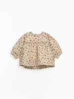 T�nica em tecido com estampado