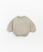 Knitted sweater with fallen shoulders | Mother Lcia