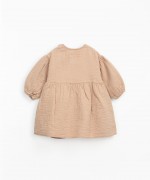 Woven dress with balloon sleeves | Mother Lcia