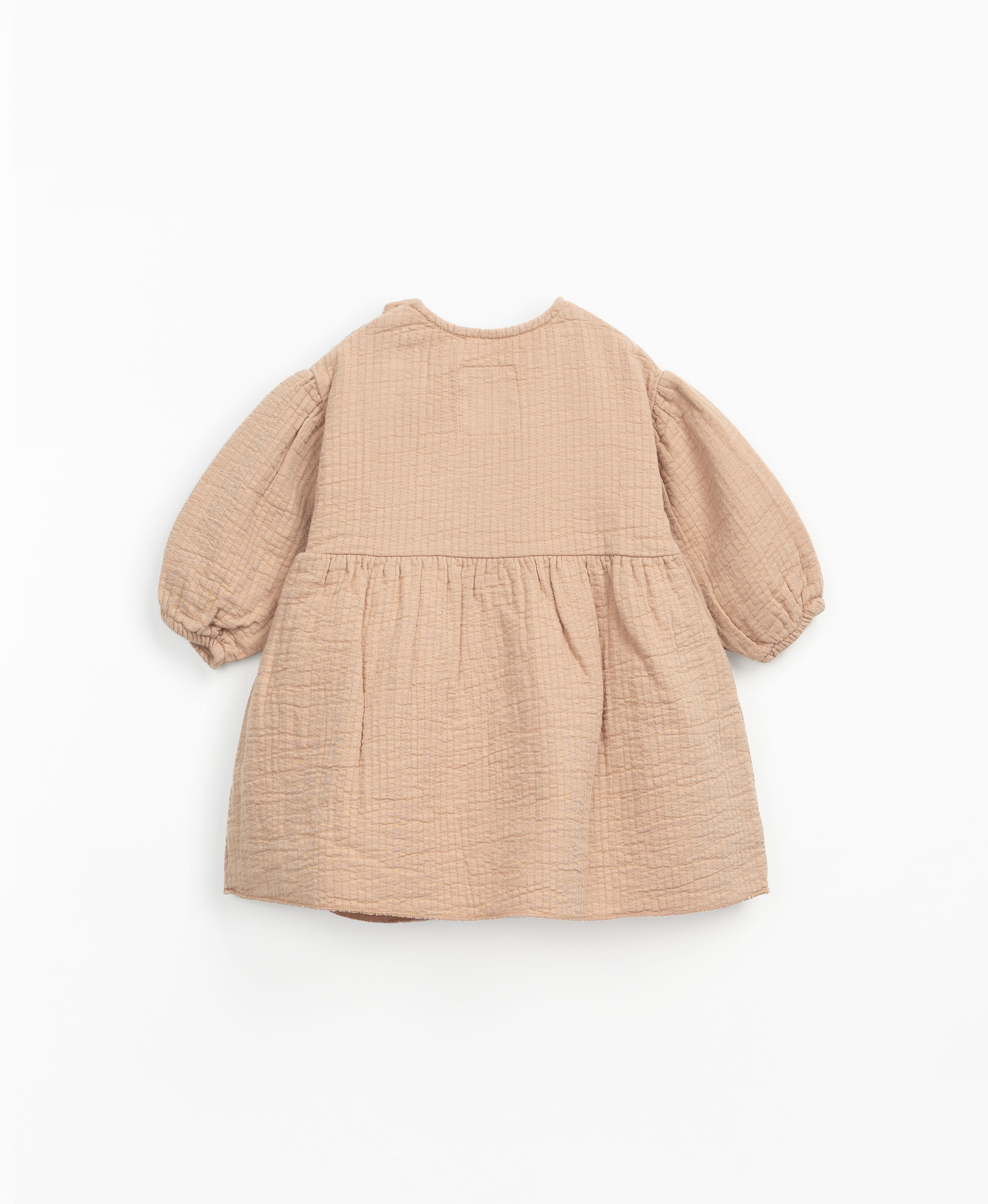 Woven dress with balloon sleeves | Mother Lcia
