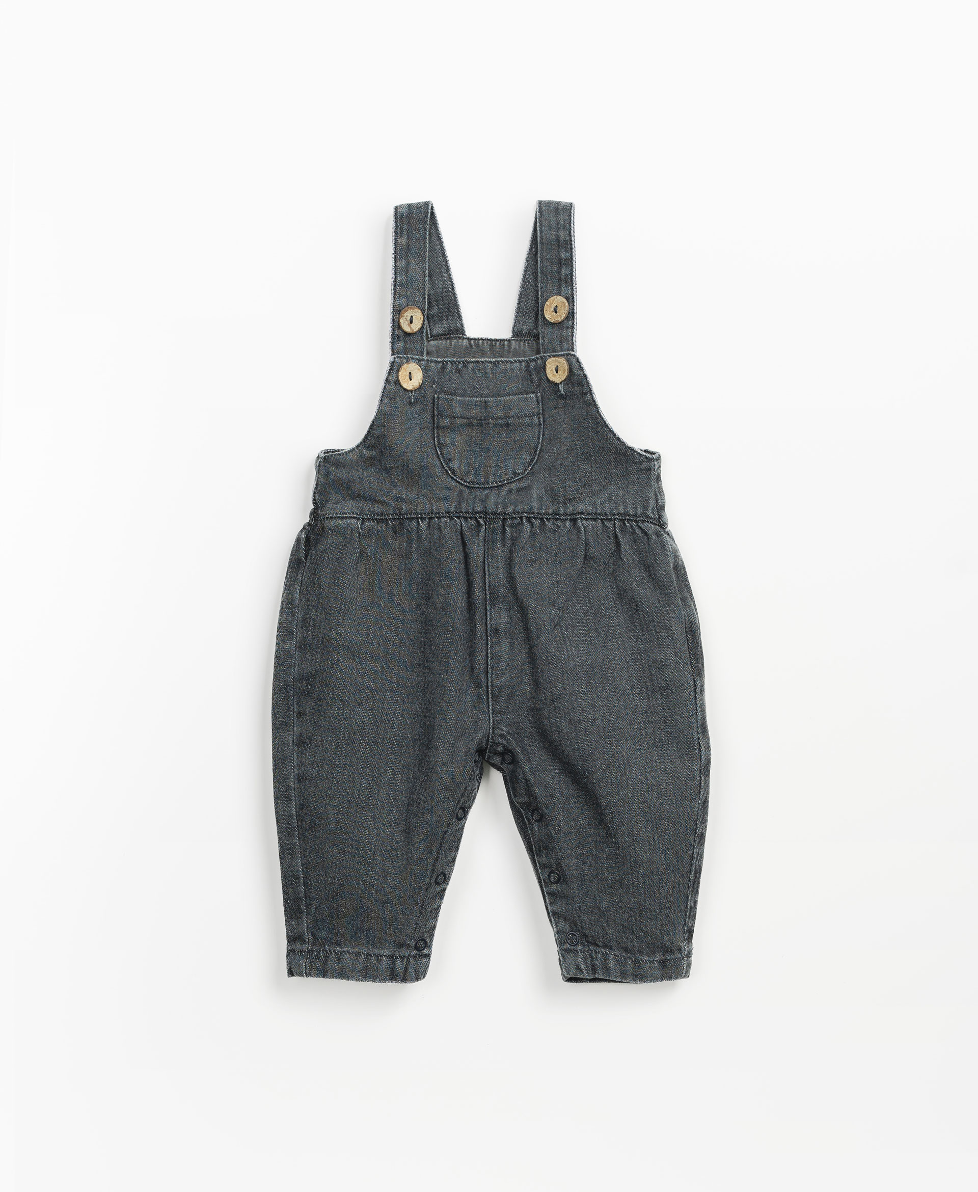 Denim jumpsuit with coconut buttons | Mother Lcia