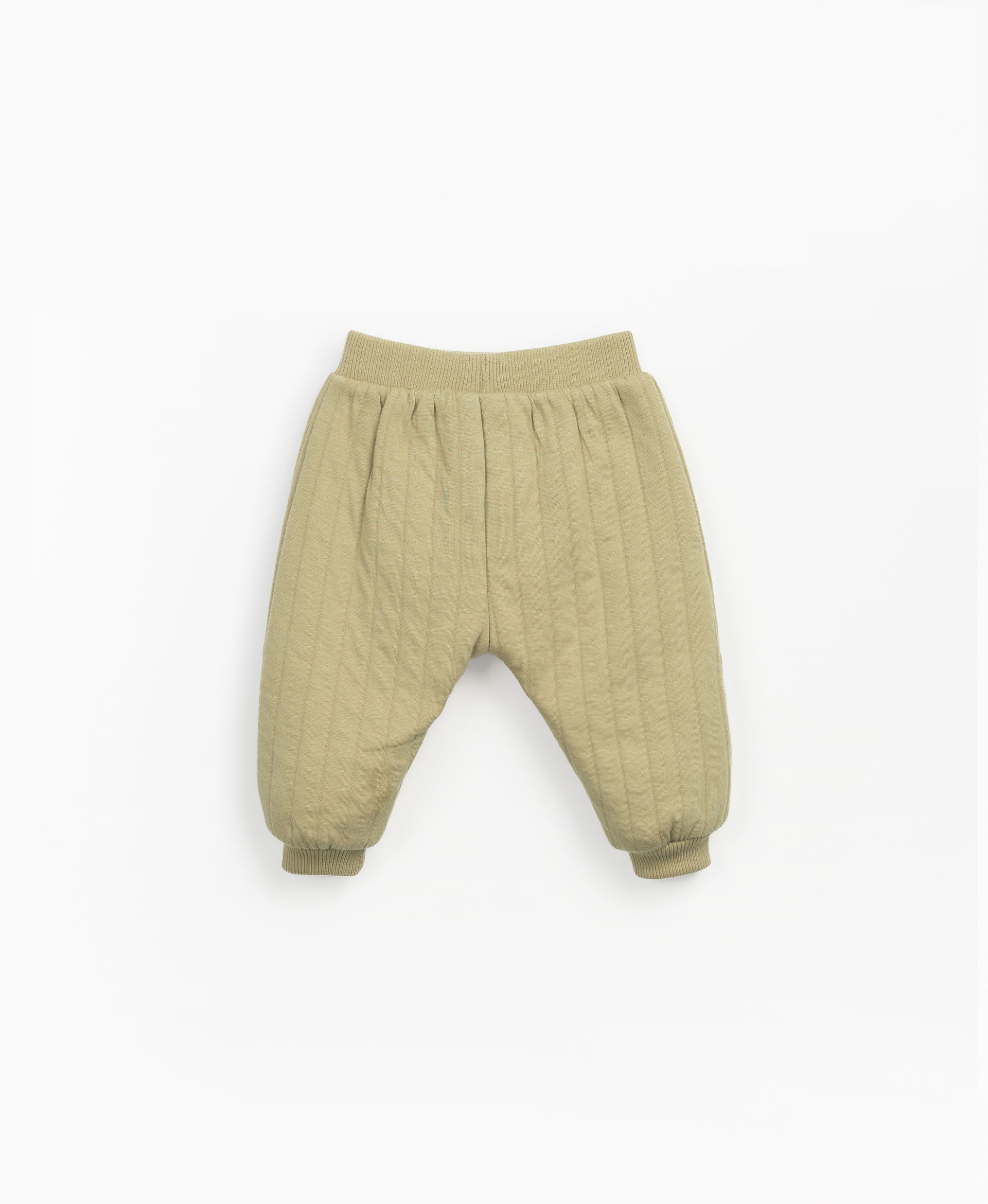 Trousers with recycled fibers for baby girl
