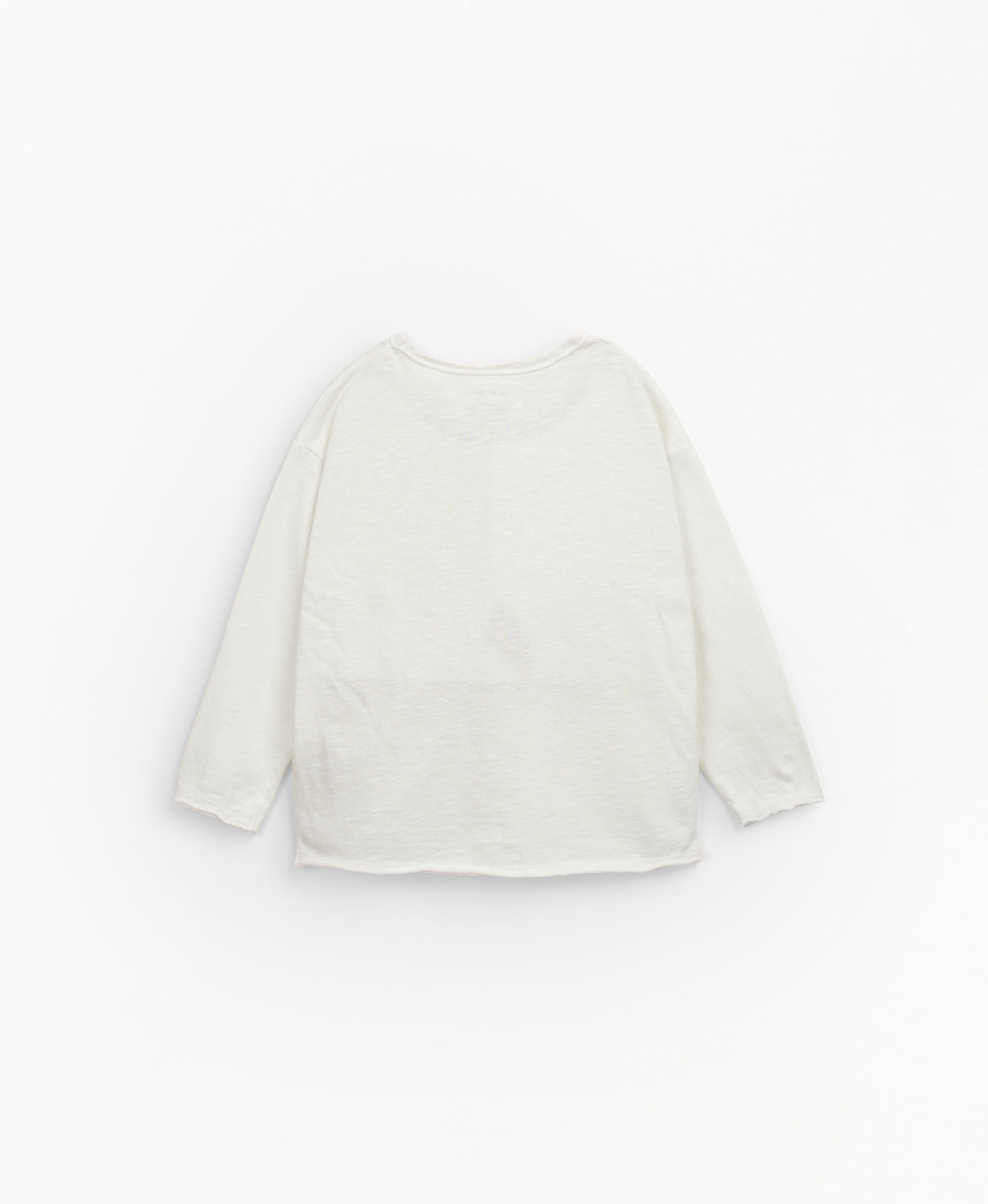 T-shirt en coton biologique avec poche sur la poitrine | Mother Lcia