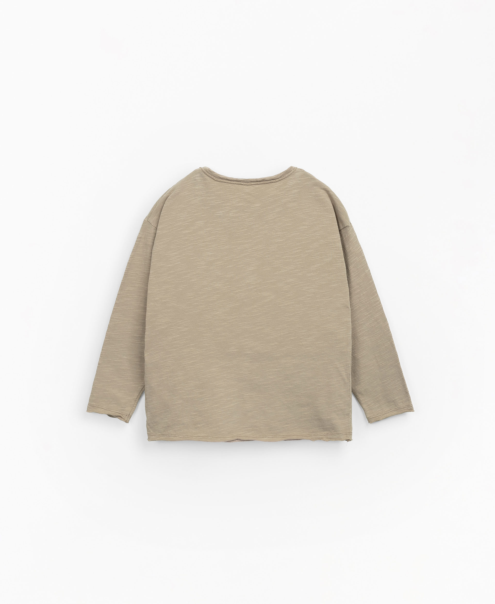 Organic cotton T-shirt with beast pocket | Mother Lcia